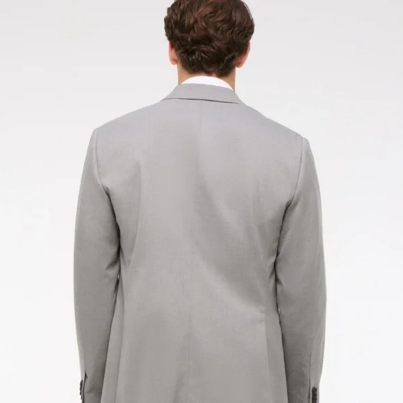 Men's Abercrombie A&F Collins Classic Blazer (Gray) - Picture 2 of 10